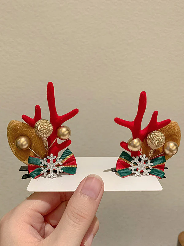 Christmas 10 Colors Handmade Elk Headwear - Image 12