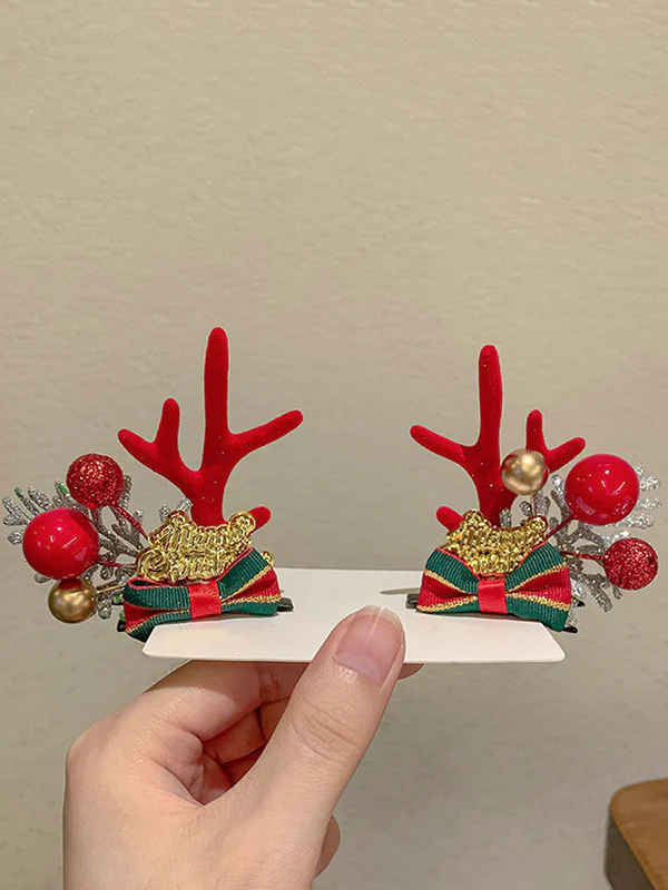 Christmas 10 Colors Handmade Elk Headwear - Image 15