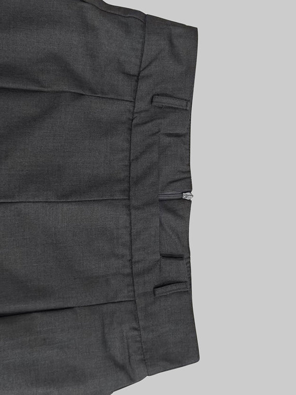 Column No Belt Solid Color Casual Pants Bottoms Trousers - Image 8