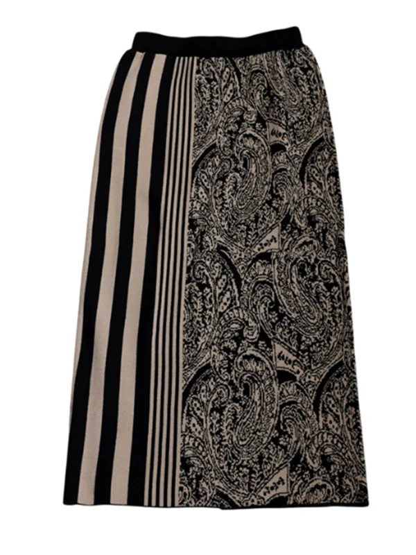 Column Striped Knitting Skirts Bottoms - Image 5
