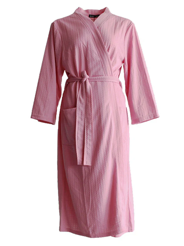 Comfortable Solid Bandage Thin Pajama Robe - Image 28
