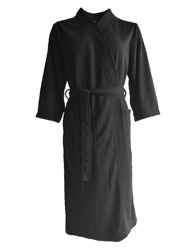 Comfortable Solid Bandage Thin Pajama Robe - Image 29