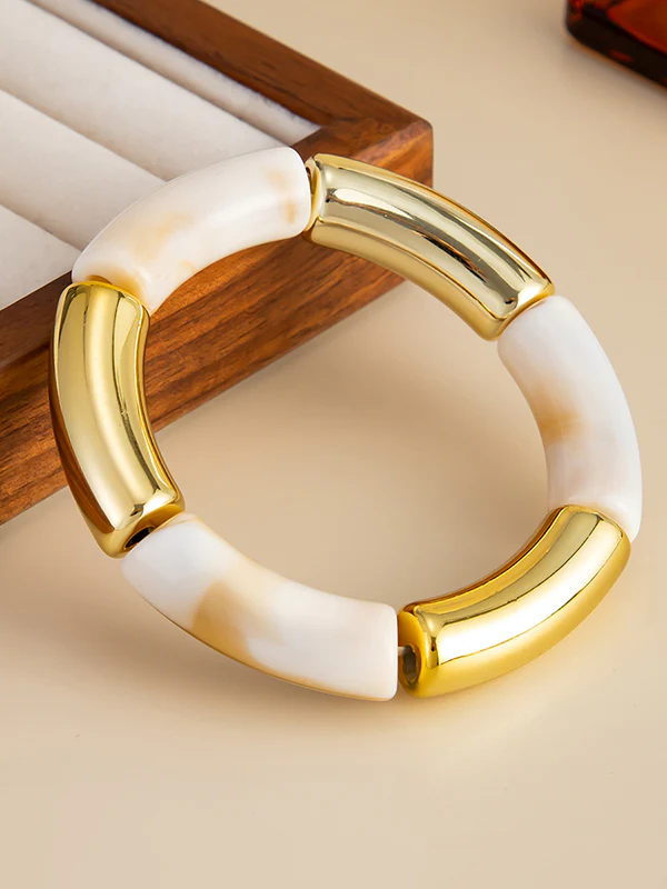 Contrast Color Geometric Bracelet Accessories - Image 10