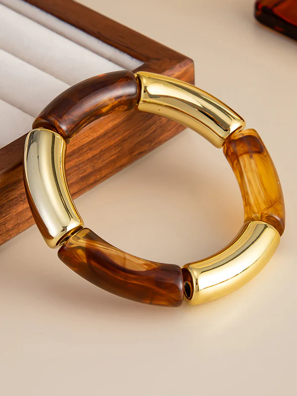 Contrast Color Geometric Bracelet Accessories - Image 11