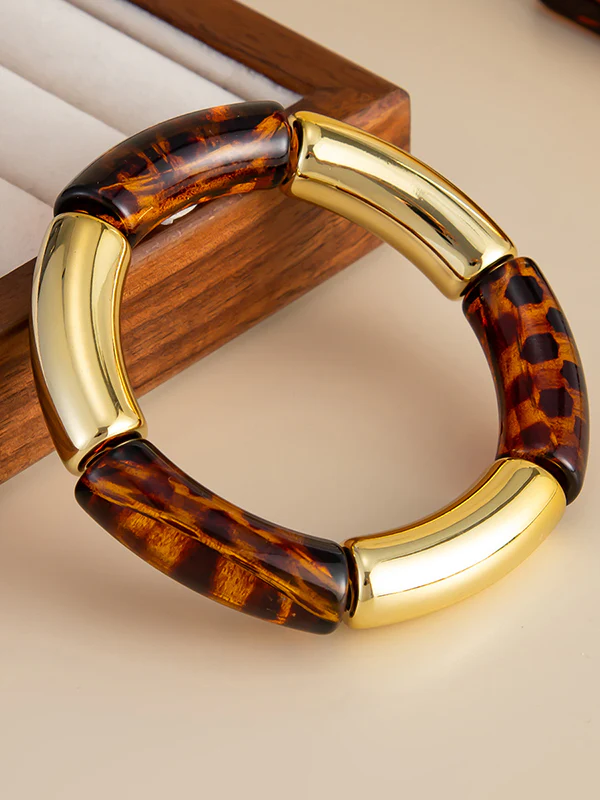 Contrast Color Geometric Bracelet Accessories - Image 13