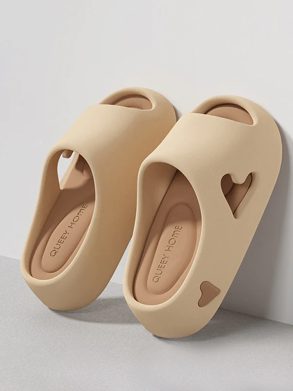 Contrast Color Hollow Open Toe Platform Shoes Slippers - Image 4
