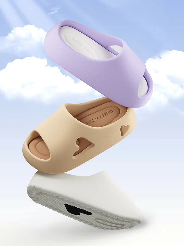 Contrast Color Hollow Open Toe Platform Shoes Slippers - Image 5