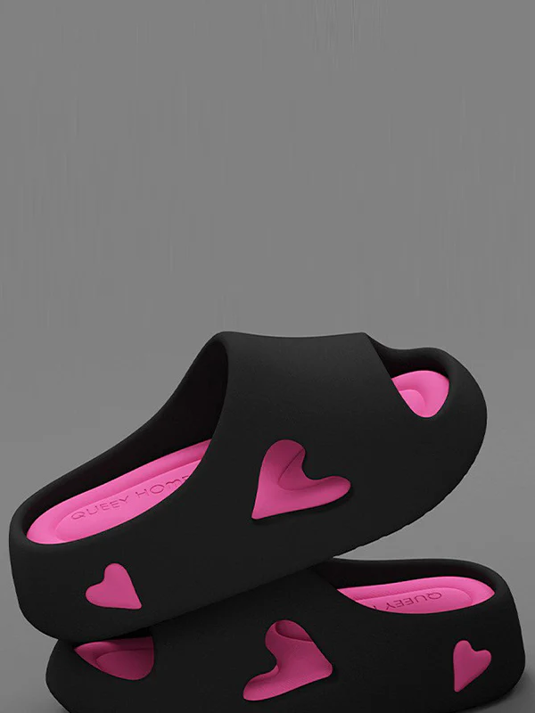 Contrast Color Hollow Open Toe Platform Shoes Slippers - Image 7