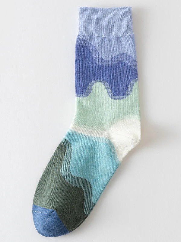 Contrast Color Keep Warm Socks Accessories - Image 5