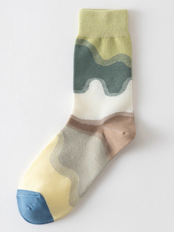Contrast Color Keep Warm Socks Accessories - Image 7