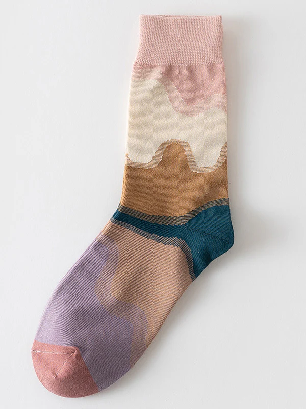 Contrast Color Keep Warm Socks Accessories - Image 8
