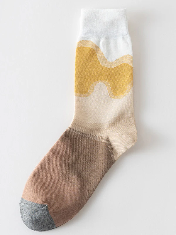 Contrast Color Keep Warm Socks Accessories - Image 9
