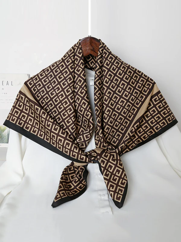 Contrast Color Printed Shawl&Scarf - Image 2