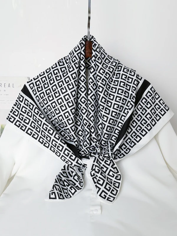 Contrast Color Printed Shawl&Scarf - Image 3