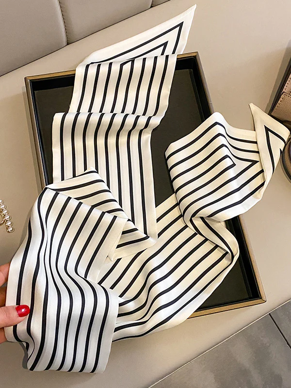 Contrast Color Striped Shawl&Scarf - Image 4