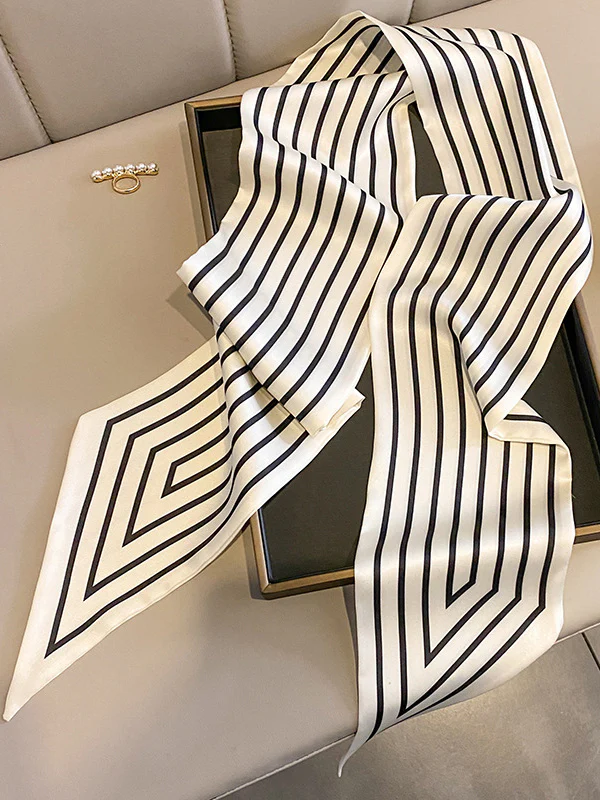 Contrast Color Striped Shawl&Scarf - Image 5