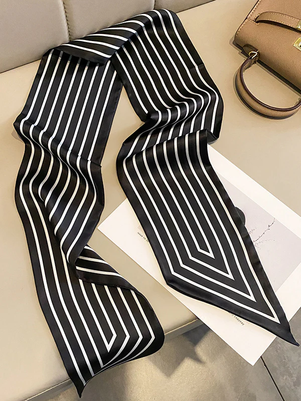 Contrast Color Striped Shawl&Scarf - Image 6