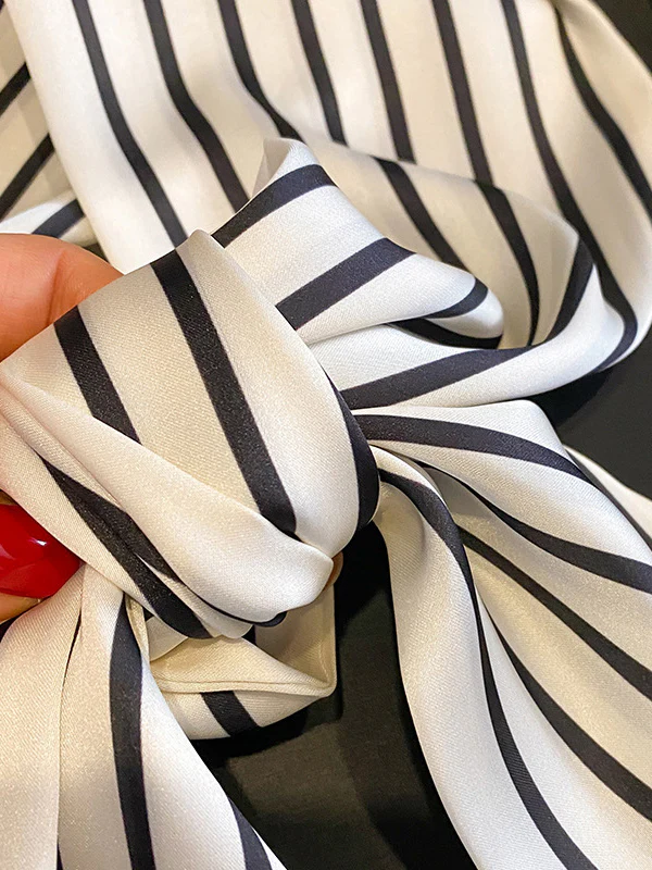 Contrast Color Striped Shawl&Scarf - Image 7