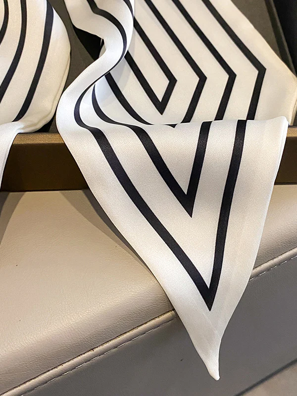 Contrast Color Striped Shawl&Scarf - Image 8