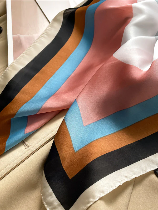 Contrast Color Sun Protection Shawl&Scarf - Image 10