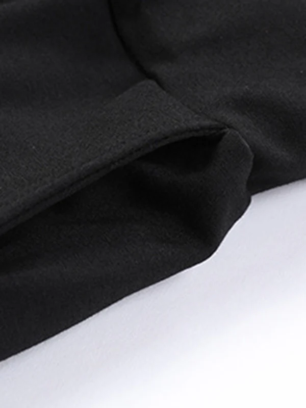 Cool Wide Leg Loose Solid Color Casual Three-Quarter Pants Bottoms - Image 12