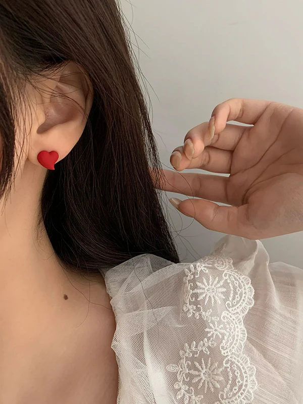Cute Love Rabbit Shape Asymmetric Earrings - Image 5
