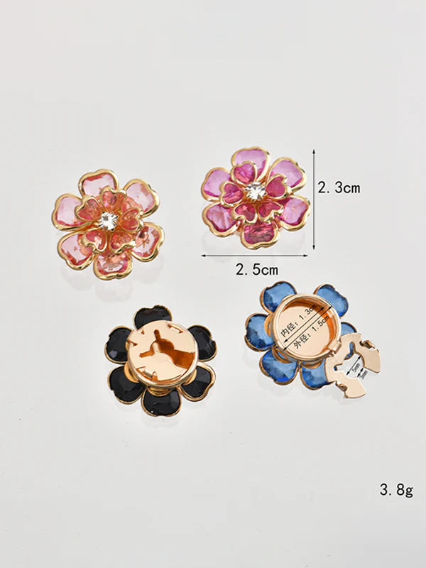 Detachable Flower Shape Cufflink Accessories - Image 7