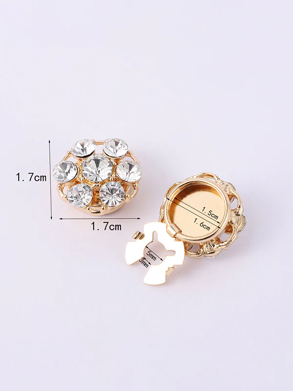 Detachable Rhine Stones Cufflink Accessories - Image 8