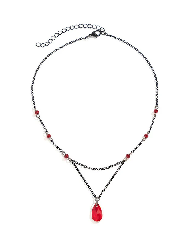 Double Layered Geometric Necklaces Accessories - Image 4