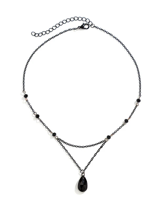 Double Layered Geometric Necklaces Accessories - Image 5