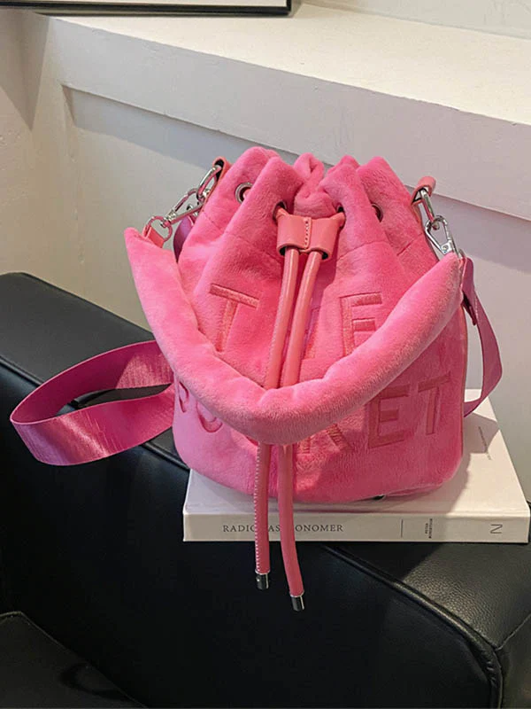 Drawstring Letter Print Crossbody Bags Handbags - Image 20