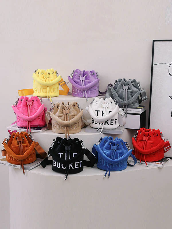 Drawstring Letter Print Crossbody Bags Handbags - Image 21