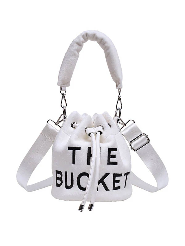 Drawstring Letter Print Crossbody Bags Handbags - Image 23