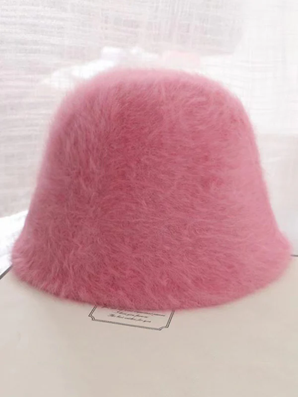 Drawstring Solid Color Split-Joint Bucket Hat Hat - Image 10