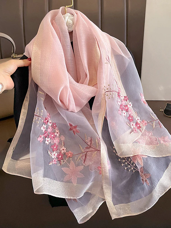 Embroidered Keep Warm Shawl&Scarf - Image 10