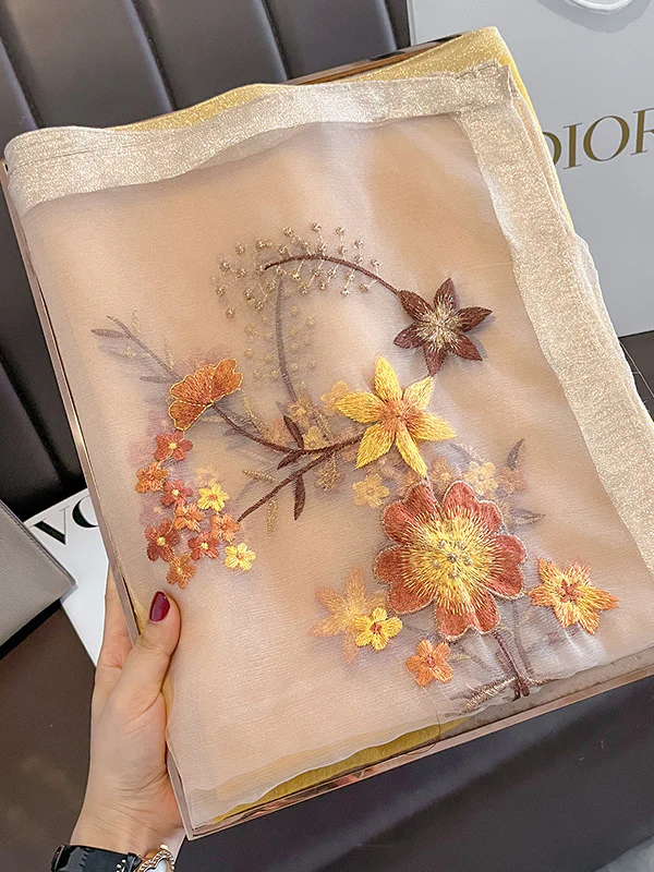 Embroidered Keep Warm Shawl&Scarf - Image 17
