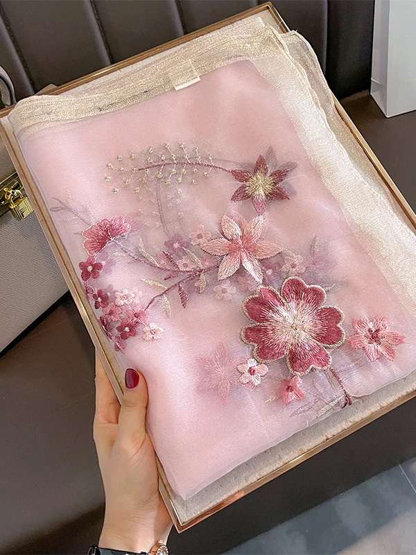 Embroidered Keep Warm Shawl&Scarf - Image 19