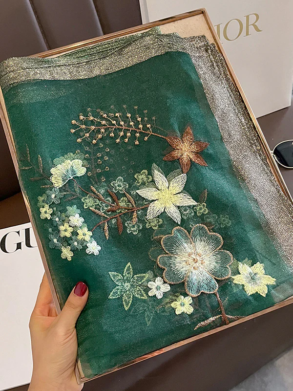 Embroidered Keep Warm Shawl&Scarf - Image 22