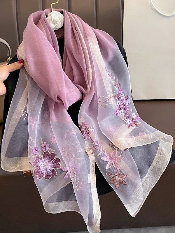 Embroidered Keep Warm Shawl&Scarf - Image 3