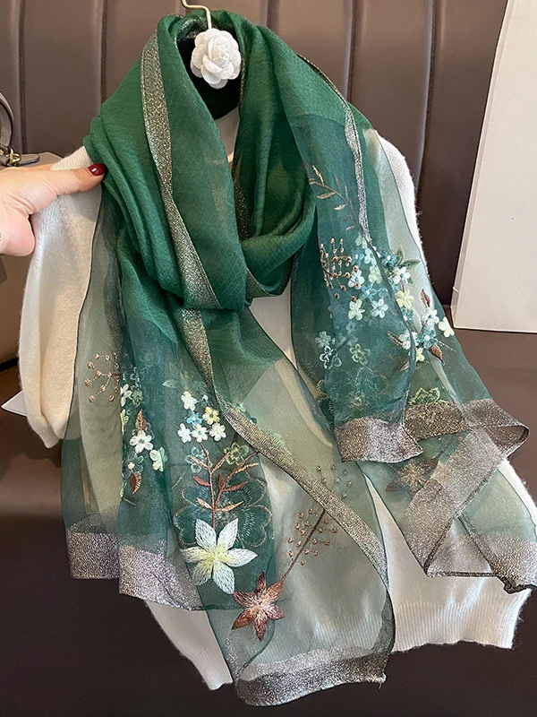 Embroidered Keep Warm Shawl&Scarf - Image 6
