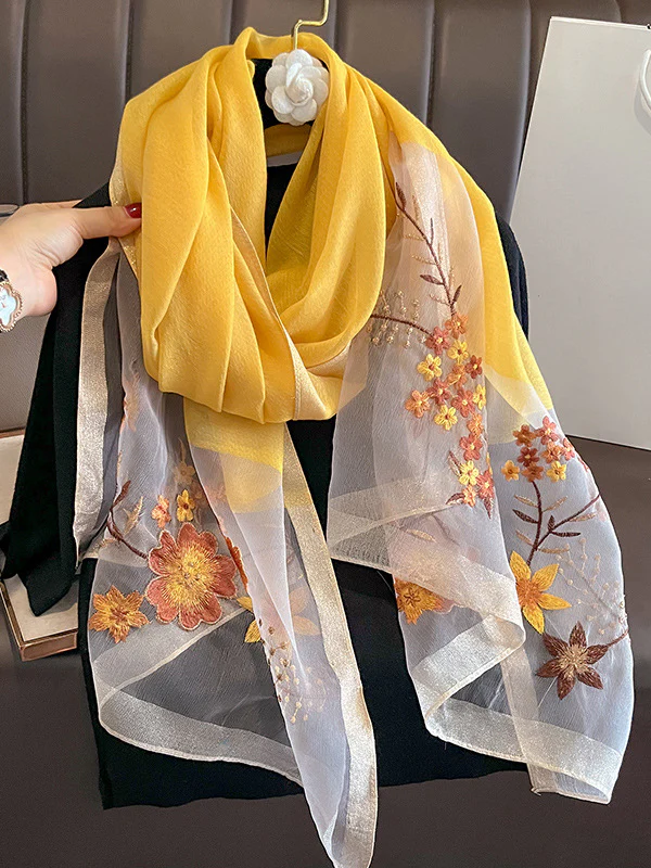 Embroidered Keep Warm Shawl&Scarf - Image 7