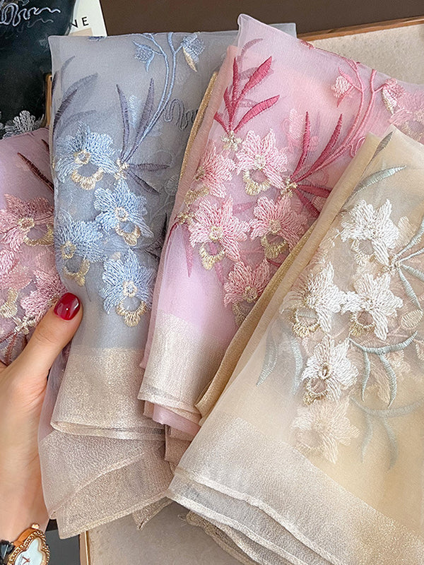 Embroidered Keep Warm Shawl&Scarf - Image 11
