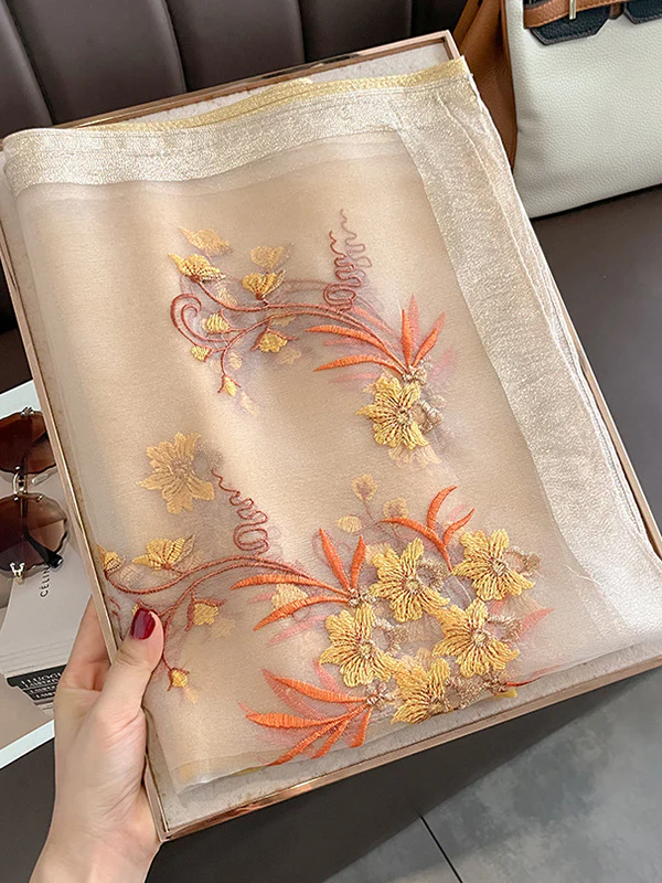 Embroidered Keep Warm Shawl&Scarf - Image 18