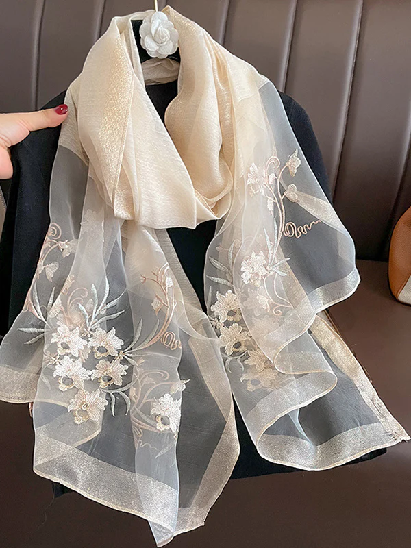 Embroidered Keep Warm Shawl&Scarf - Image 2