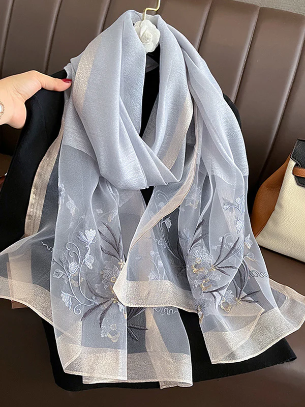 Embroidered Keep Warm Shawl&Scarf - Image 3