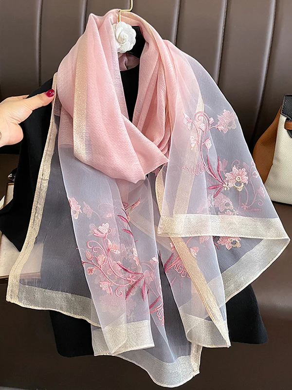 Embroidered Keep Warm Shawl&Scarf - Image 4