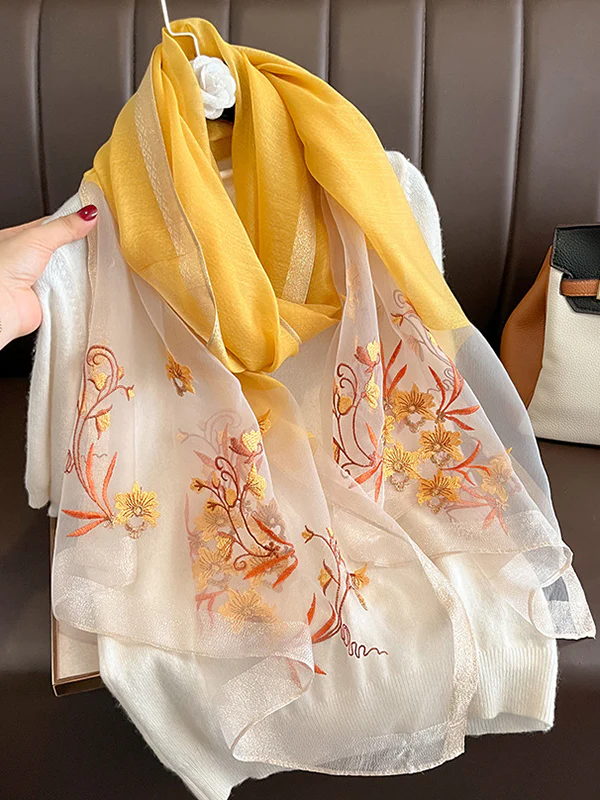 Embroidered Keep Warm Shawl&Scarf - Image 8
