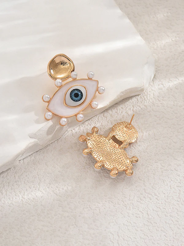 Eye Shape Geometric Earrings Accessories - Image 3