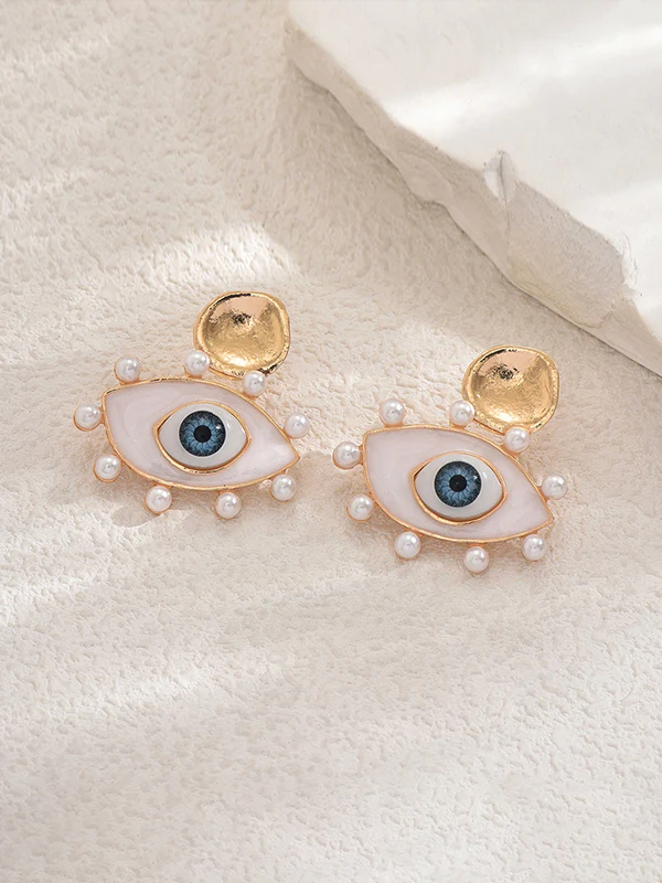 Eye Shape Geometric Earrings Accessories - Image 4