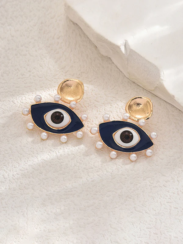 Eye Shape Geometric Earrings Accessories - Image 5